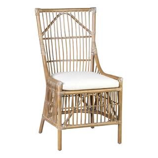 East At Main Winnie Grey Rattan Side Chair-TT-WR-WS532-GR - The Home Depot | The Home Depot