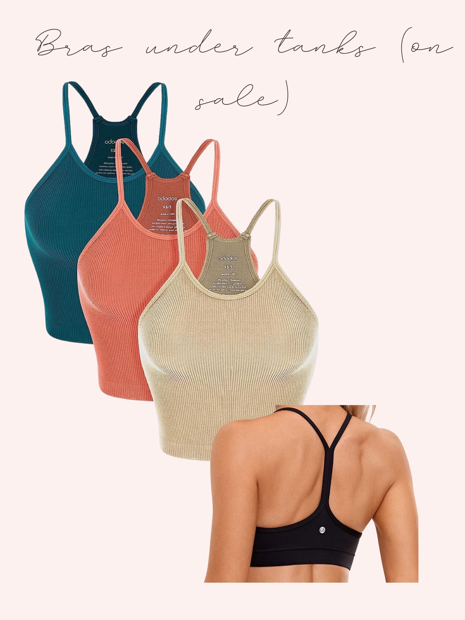 Ribbed tanks on sale size Xs on sale bra on sale 

#LTKFitness #LTKunder100 #LTKxPrimeDay