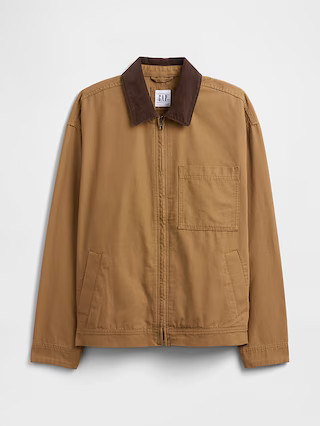 Relaxed Canvas Utility Jacket | Gap Factory