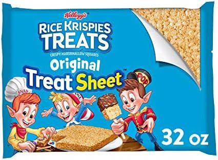 Rice Krispies Treats Marshmallow Snack Sheet, Kids Snacks, Treat Making, Baking Project, Original... | Amazon (US)