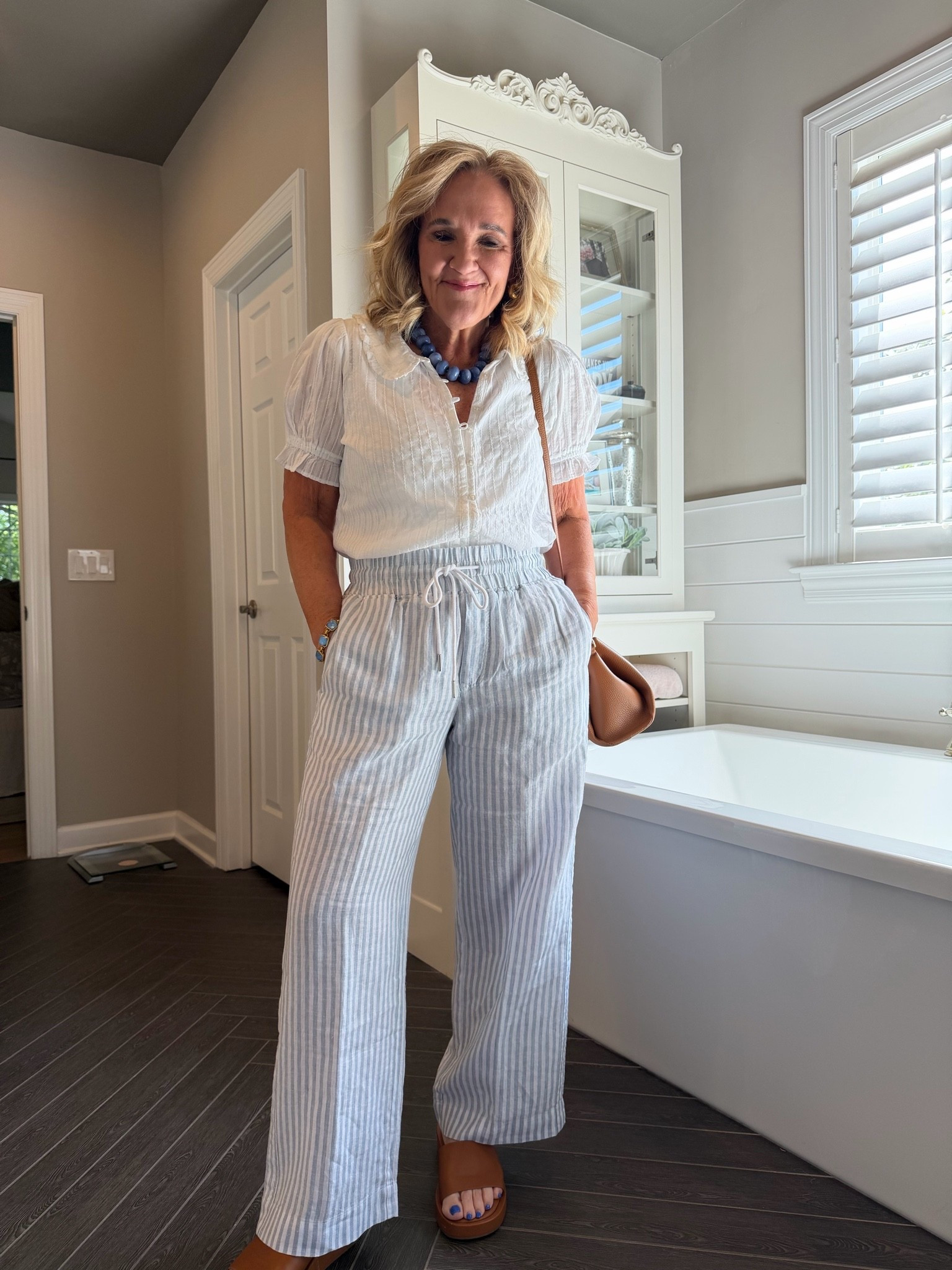 Cotton & linen pieces size medium 
These pants are on the way to selling out. I love them! 

Spring outfits summer outfits

#LTKootd #LTKOver40 #LTKWorkwear