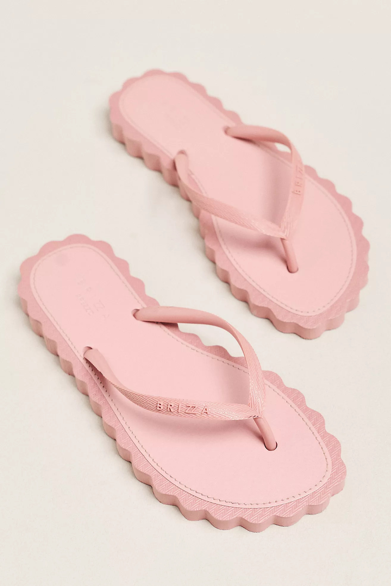 Brizza Arezzo Scalloped Flip-Flop Sandals | Anthropologie (US)