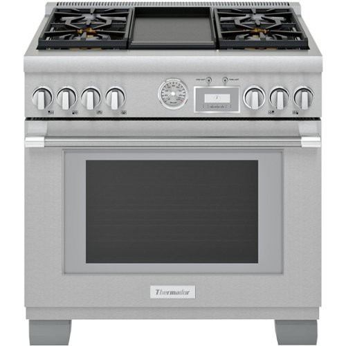 Thermador - ProGrand 5.5 Cu. Ft. Freestanding Gas Convection Range with Self-Cleaning – Liquid Propa | Best Buy U.S.