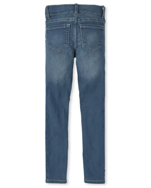 Girls Stretch Knit Denim Legging Jeans 3-Pack | The Children's Place  - VAILE WASH | The Children's Place