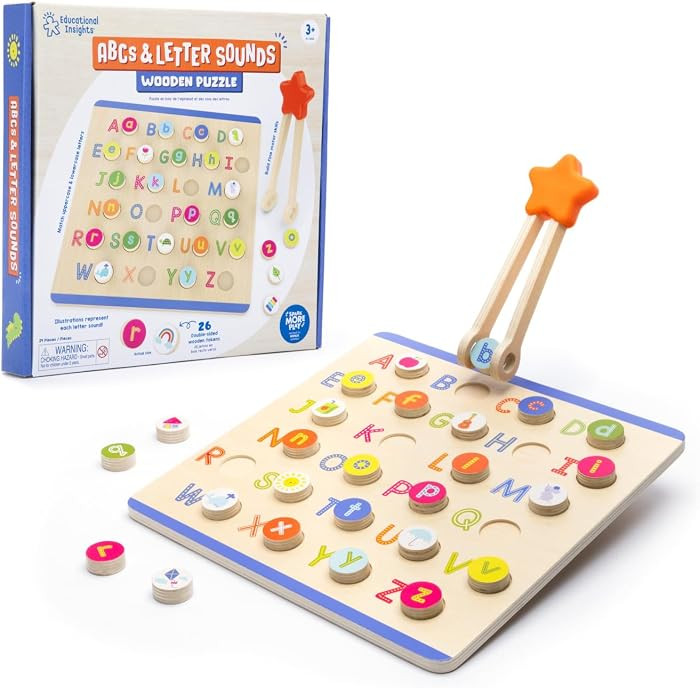 Educational Insights ABCs & Letter Sounds Wooden Puzzle | Amazon (US)