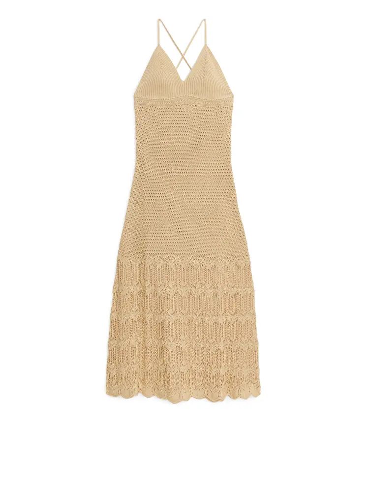 Crochet Dress - Beige - ARKET GB | ARKET (US&UK)