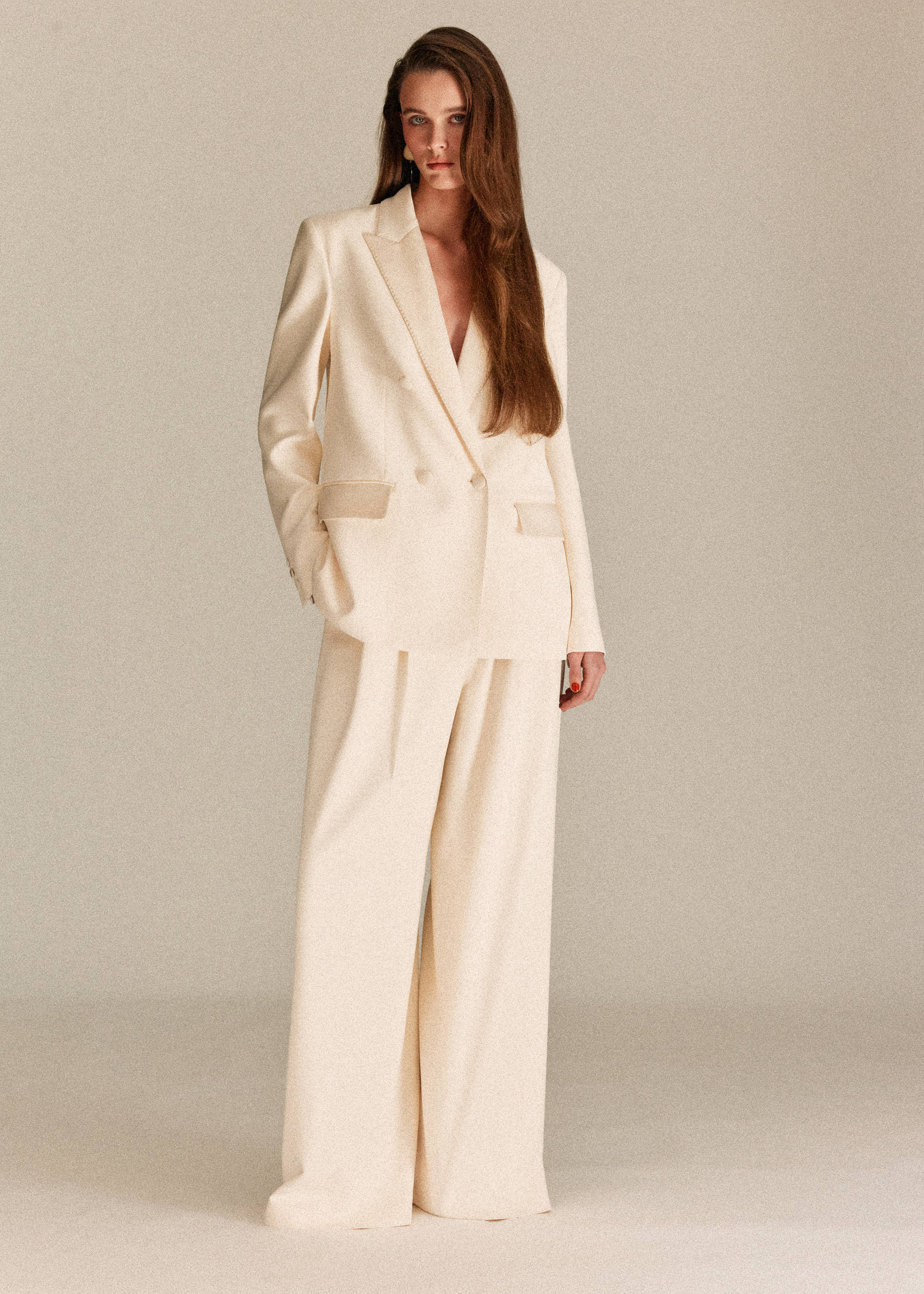 Topstitched blazer with lapels | Mango (US/MX/AU)