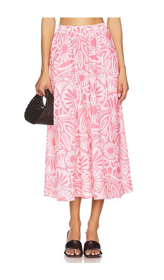 Paula Skirt in Tierra Linda Coral | Revolve Clothing (Global)