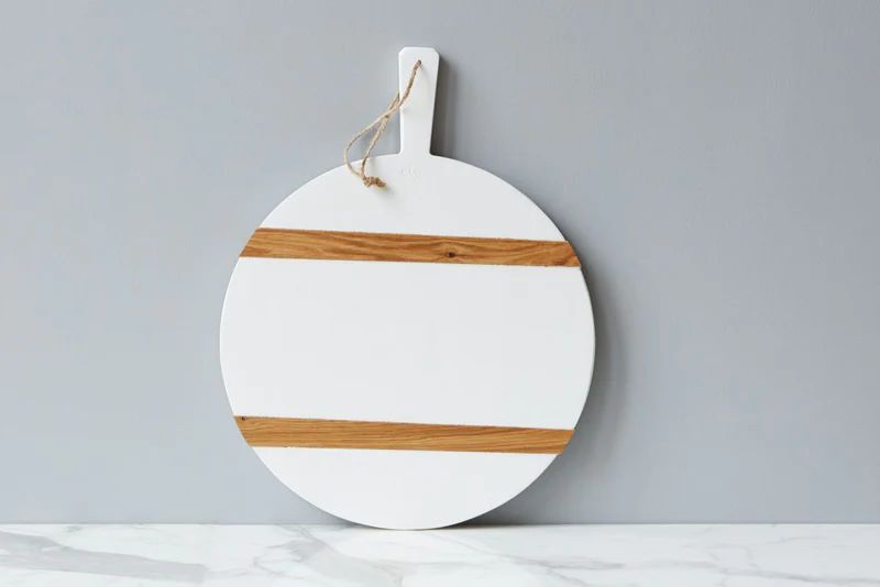 White Round Charcuterie Board | Jansen Home