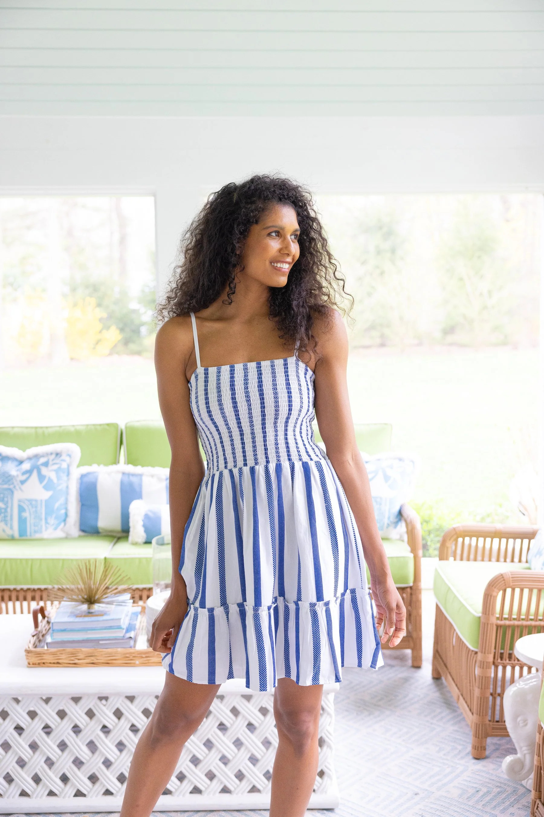 Stripe Spaghetti Strap Dress | Sail to Sable