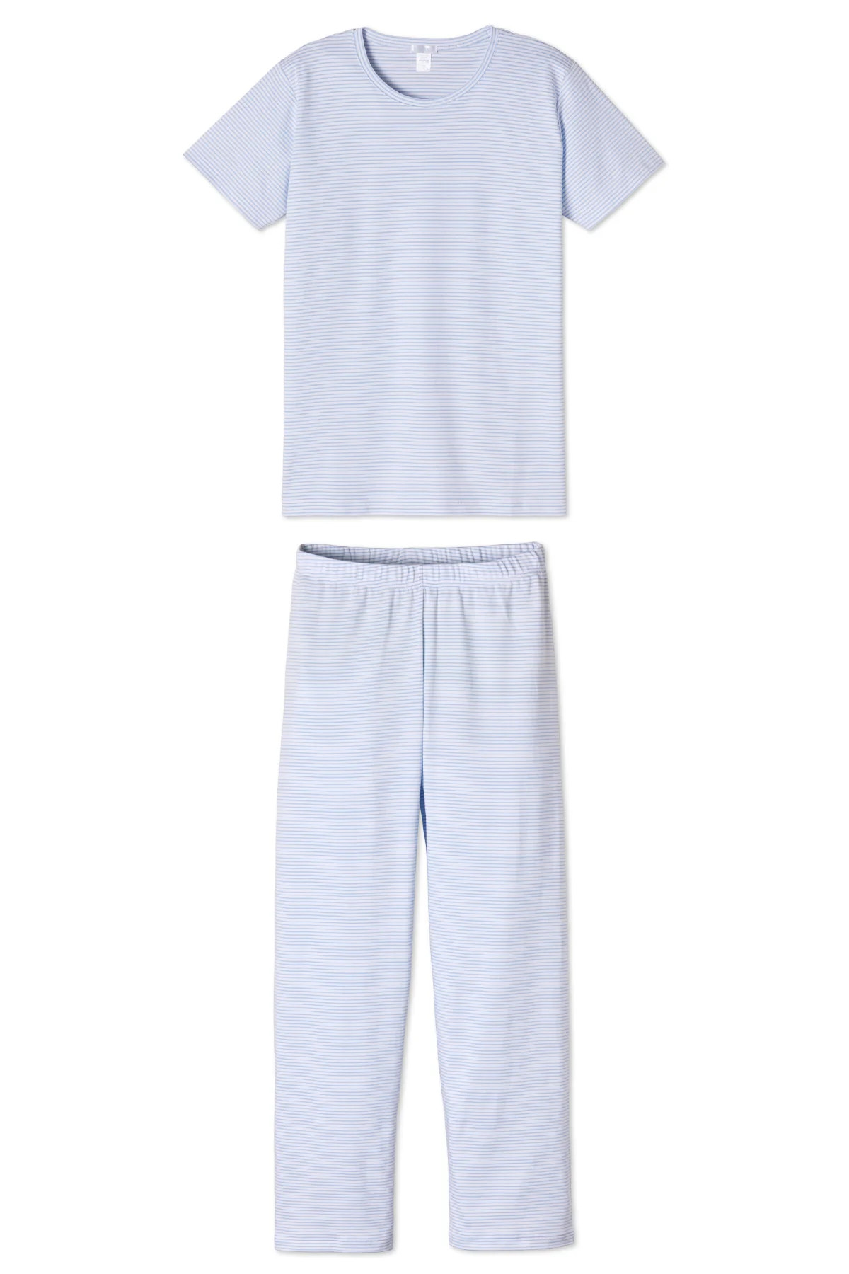 Pima Short-Long Weekend Set in French Blue | Lake Pajamas