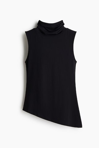 H & M - Figurbetontes Rollkragentop - Schwarz | H&M (DE, AT, CH, NL, FI)