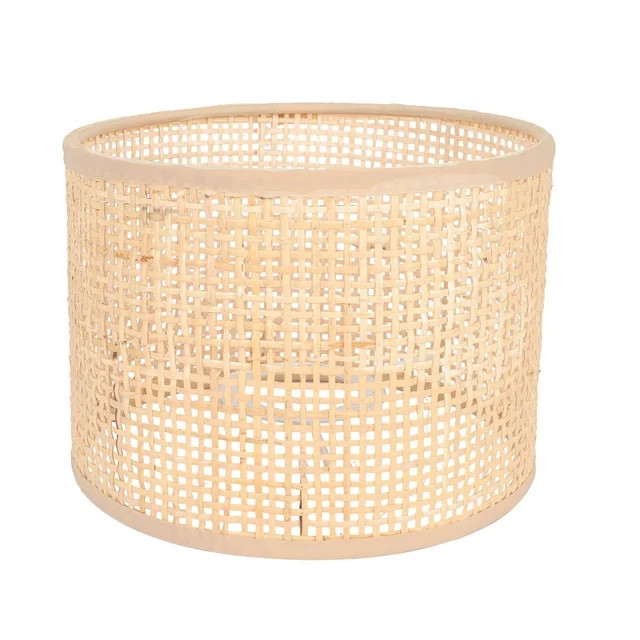 NUOLUX Rattan Woven Lampshade Rattan Hand Woven Lamp Cover Rattan Lamp Protective Cover - Walmart... | Walmart (US)