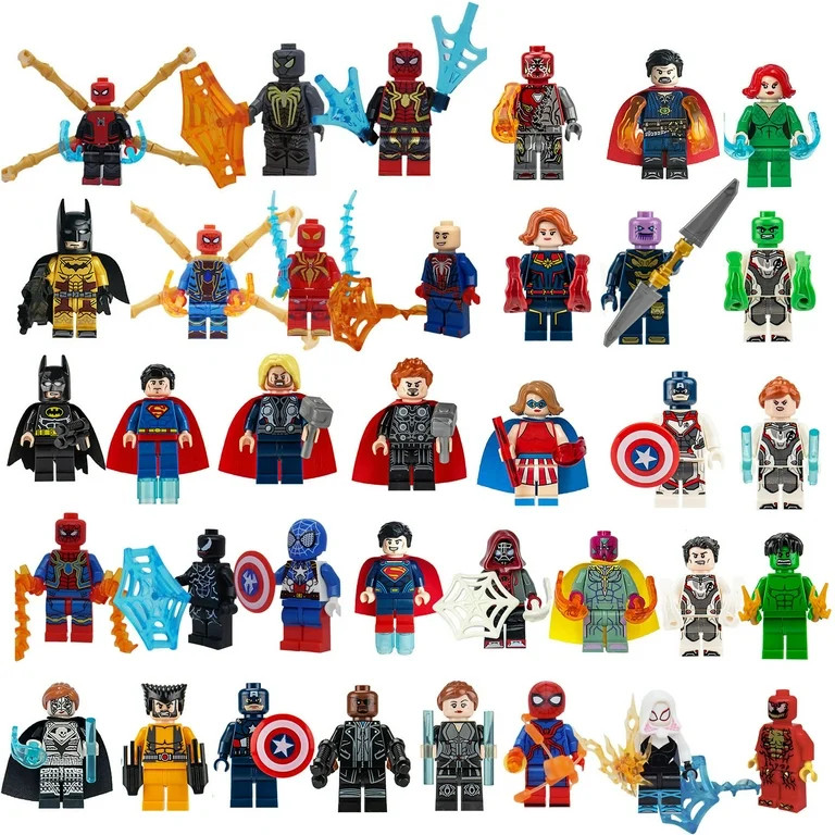 36Pcs super toys heros action figure Building Blocks Set, 1.77 inch mimifigures Kits Best Gift fo... | Walmart (US)