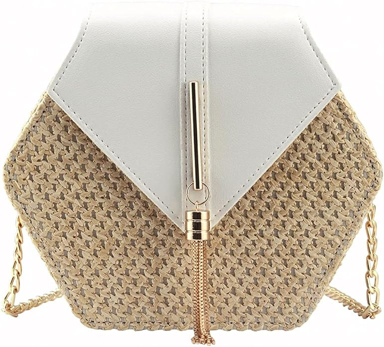 Bausweety Women's Crossbody Bag Cute Straw Shoulder Bag | Amazon (US)