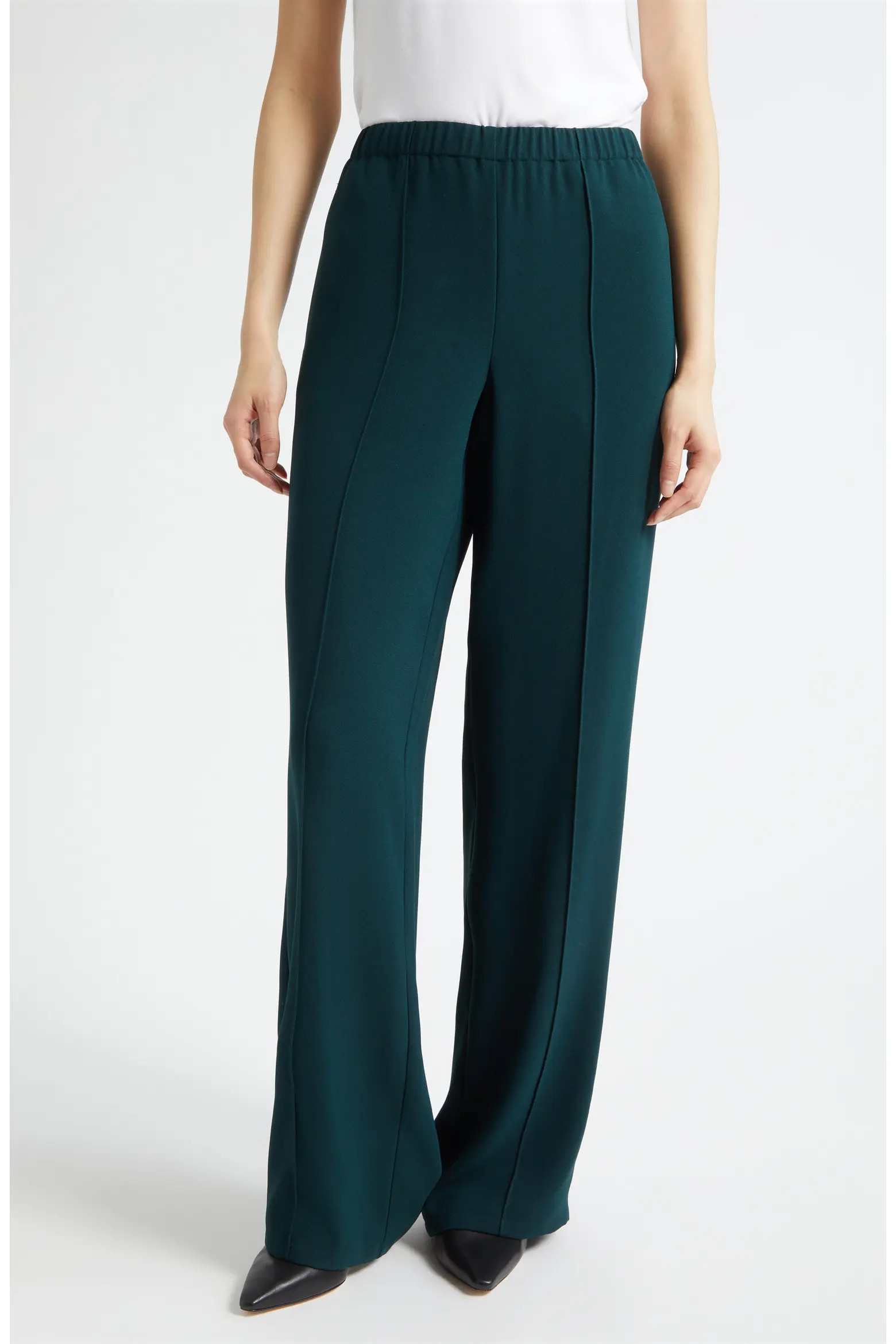 Mid-Rise Wide Leg Pants (Women) | Nordstrom | Nordstrom