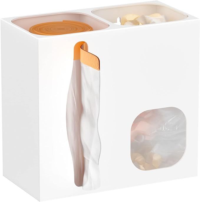 Acrylic Grocery Bag Holder & Trash Bag Dispenser - 2 in 1, Multi-Purpose Plastic Bag Holders for ... | Amazon (US)