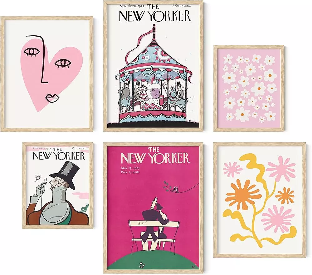 Haus and Hues Travel Posters, Aesthetic Poster Preppy Posters