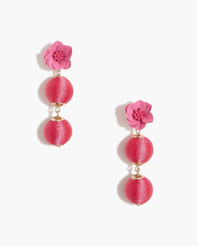 Wrapped floral earrings | J.Crew Factory