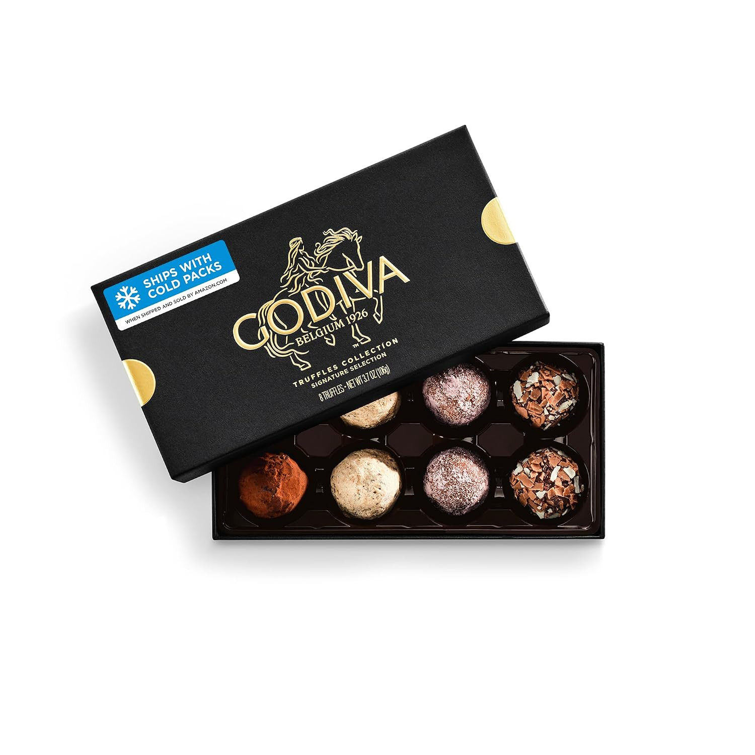 Godiva Signature Belgian Chocolate Truffles Gift Box, Gourmet, 8 Pc | Amazon (US)