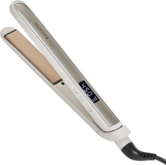 Remington Shine Therapy 1 inch Hair Straightener Iron, Flat Iron Infused with Argan Oil & Keratin... | Amazon (US)