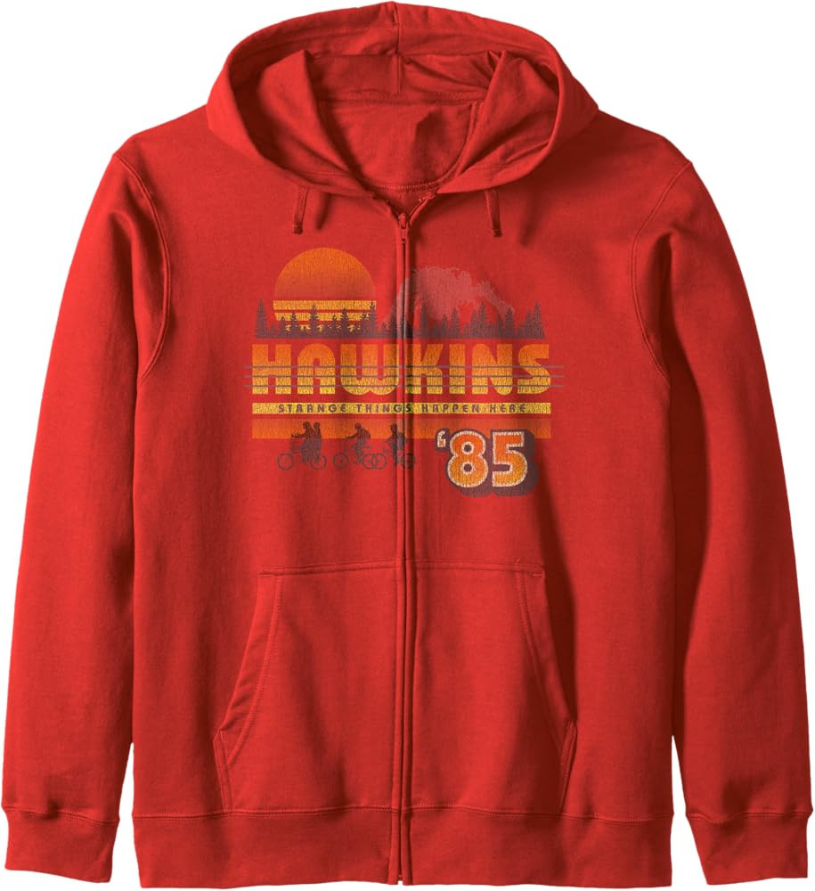 Netflix Stranger Things Hawkins Strange Things 85 Retro Zip Hoodie | Amazon (US)