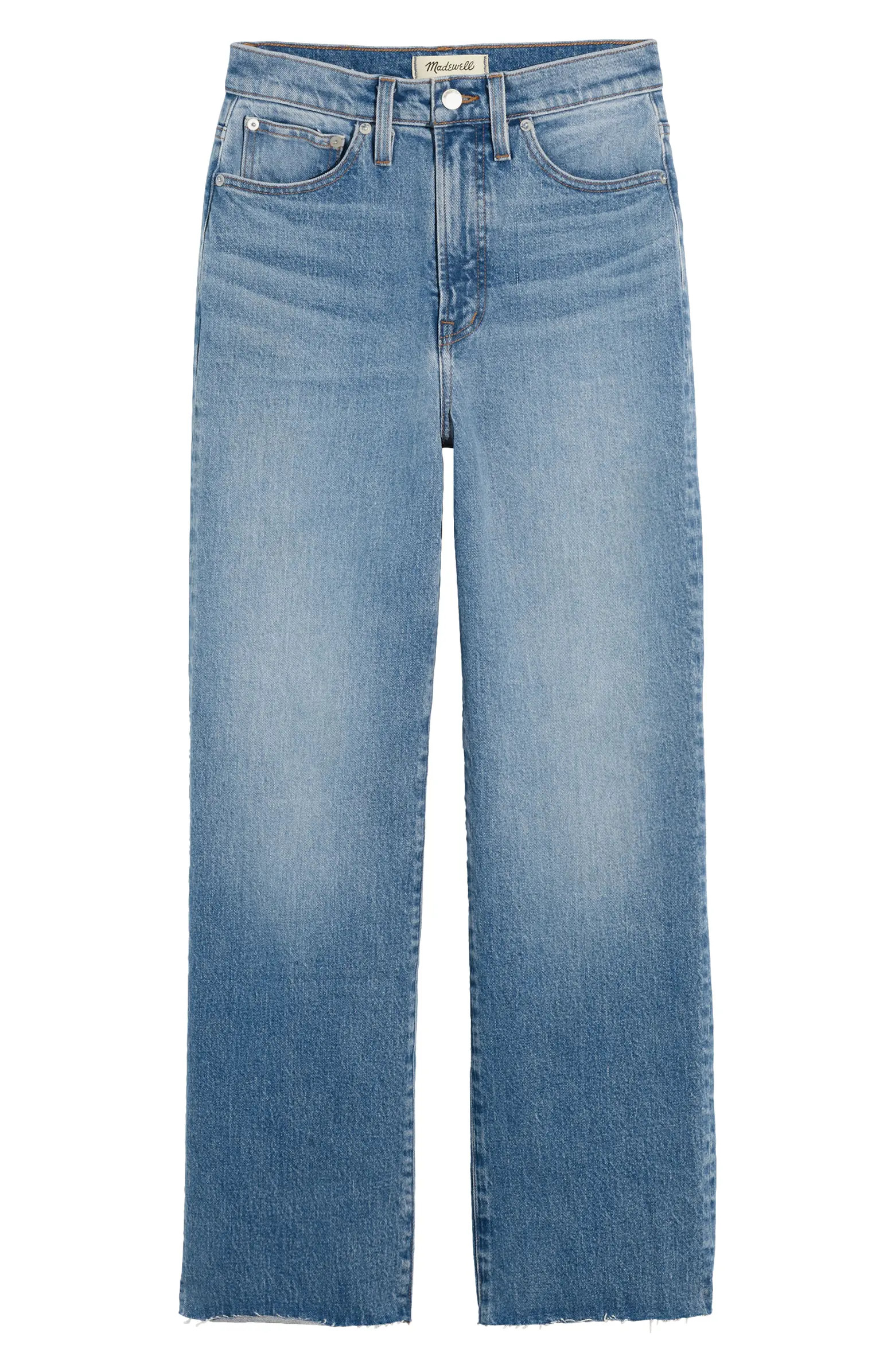 Madewell The Perfect Vintage Wide Leg Crop Jeans | Nordstrom | Nordstrom