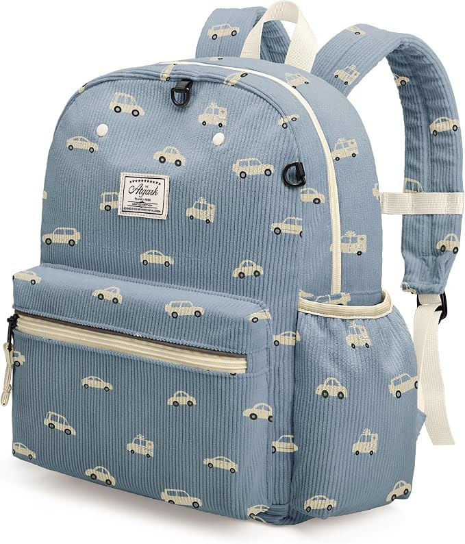 atgark Corduroy Toddler Backpack for Boys Girls Kids Preschool Backpacks | Amazon (US)