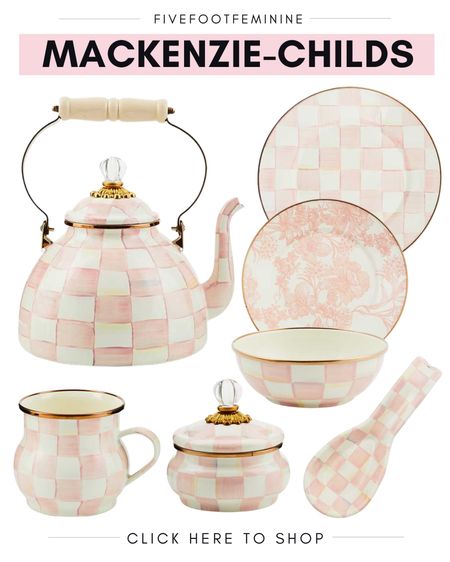 Introducing the NEW MacKenzie-Childs ROSY check collection!!!! Perfect for your Easter table, spring home decor, and even Mother’s Day!!! Tags: pink home decor, spring home decor, pink kitchen decor 

#LTKparties #LTKSeasonal #LTKhome