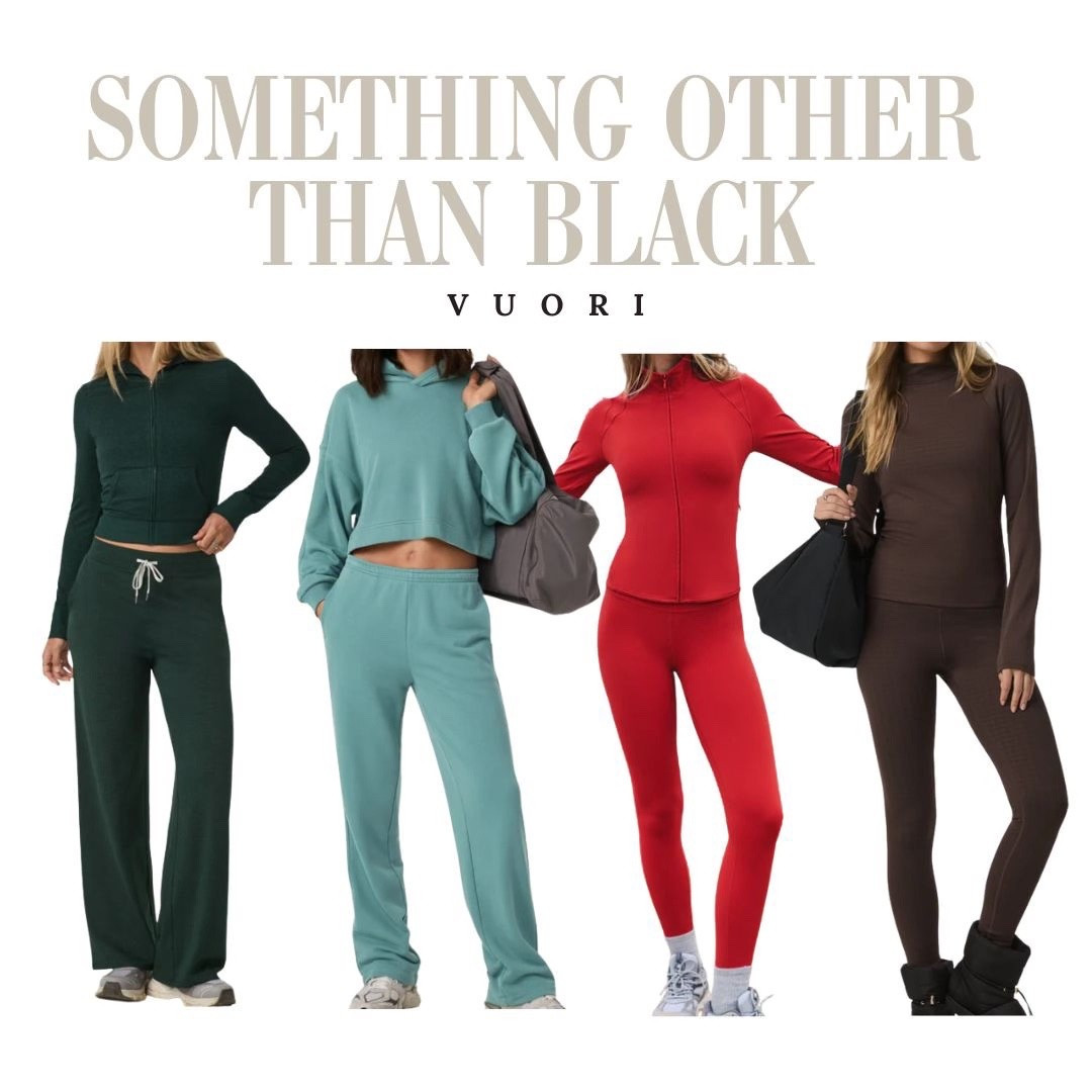 Neutral Vuori activewear in flattering colors that aren’t black. Comfortable, polished pieces perfect for mom life, workouts, and everyday wear.

#LTKSeasonal #LTKOver40 #LTKHoliday