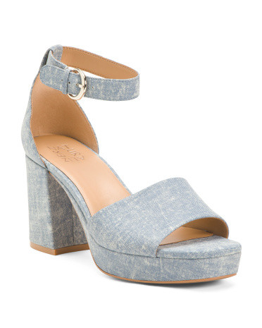 Leather Pearlyn Ankle Strap Heeled Dress Sandals | Marshalls