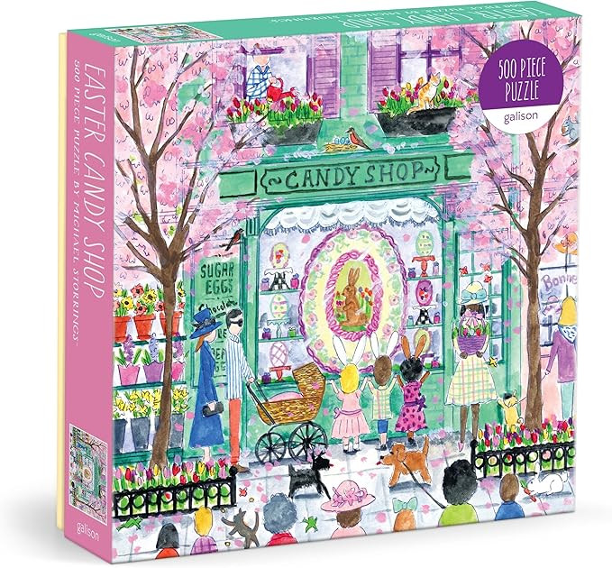Galison Easter Candy Shop – 500 Piece Michael Storrings Jigsaw Puzzle Featuring Beautiful Artwo... | Amazon (US)