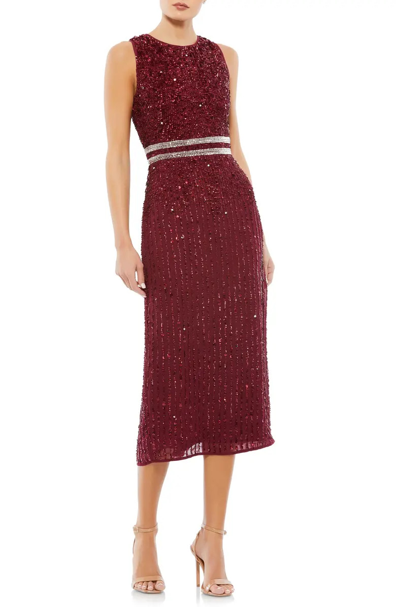Vertical Sequin Sheath Cocktail Dress | Nordstrom