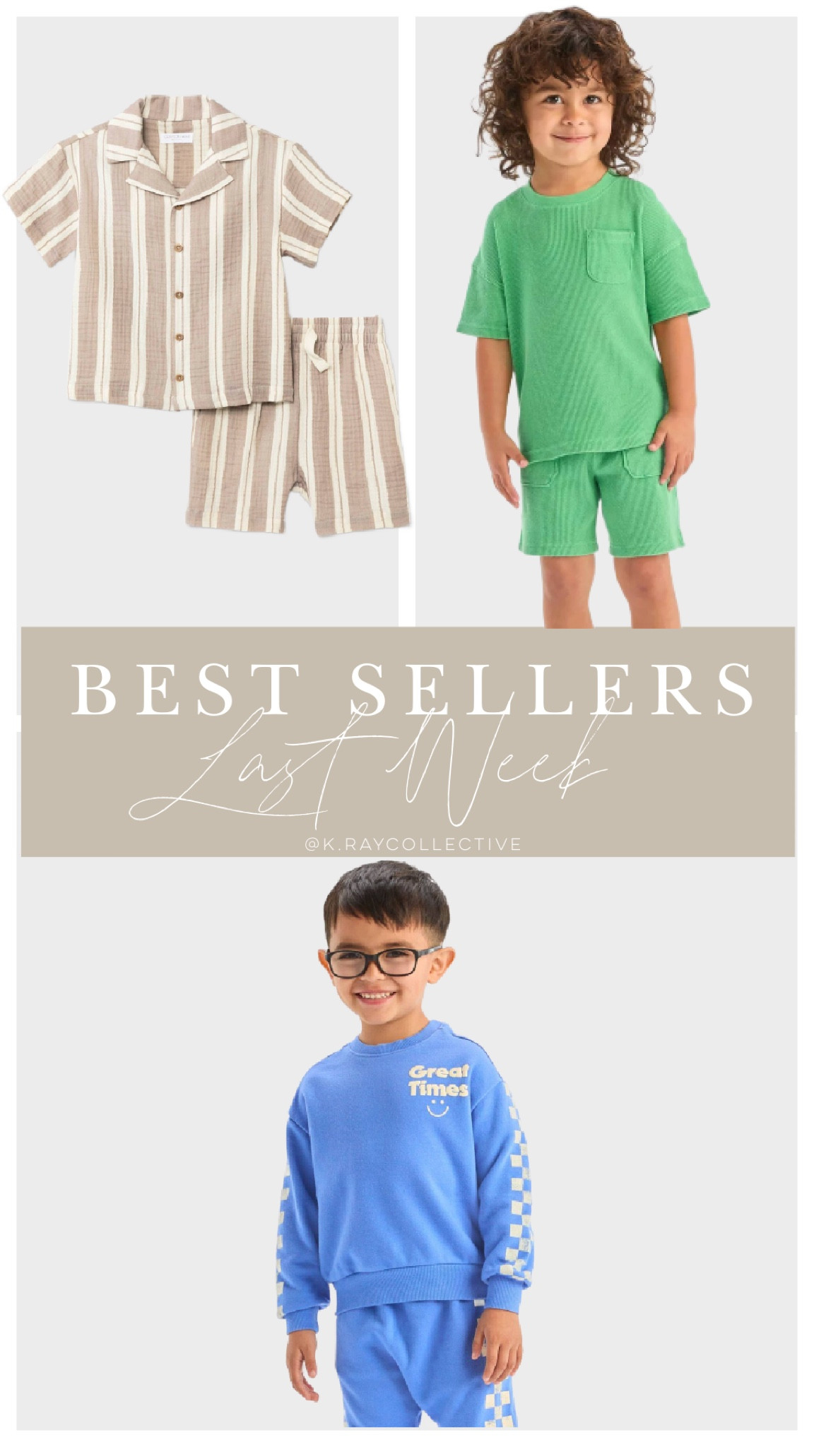 Here’s our Vaseline styles and Boys outfits from last week. the matching striped linen set for toddler boys only $18, and I love this waffled green, matching shorts and top set. We also own and love this blue checkered, matching sweatshirt and sweatpants.

#SpringOutfits #BoysOutfits #ToddlerBoysOutfits #KidsOutfits #easteroutfit

#LTKkids #LTKfindsunder50 #LTKSeasonal