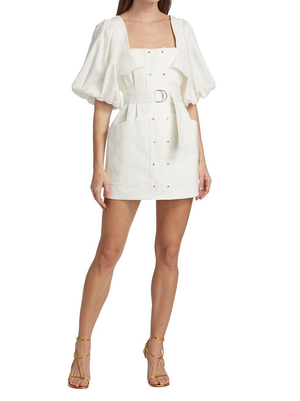 Lovell Cotton-Linen Minidress | Saks Fifth Avenue
