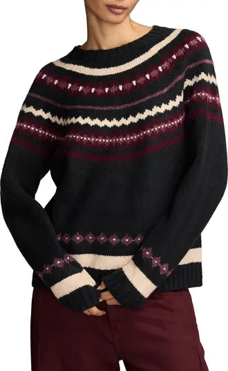 Lucky Brand Fair Isle Crewneck Sweater | Nordstrom | Nordstrom