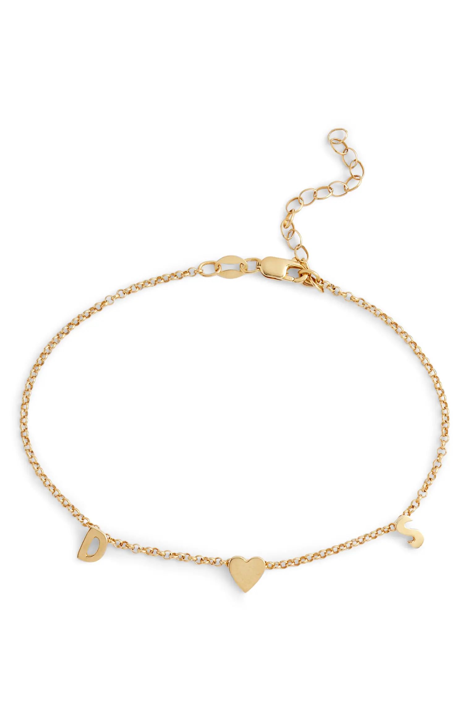 Argento Vivo Personalized Two Initial Bracelet | Nordstrom