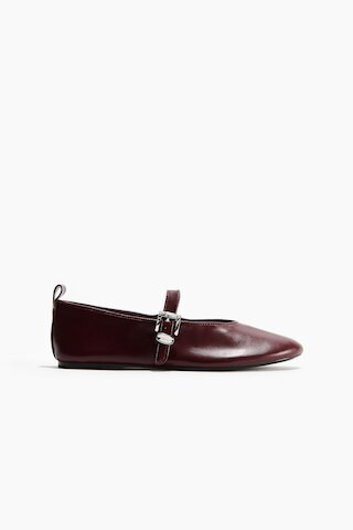 H & M - Mary Jane Flats - Burgundy | H&M (US + CA)