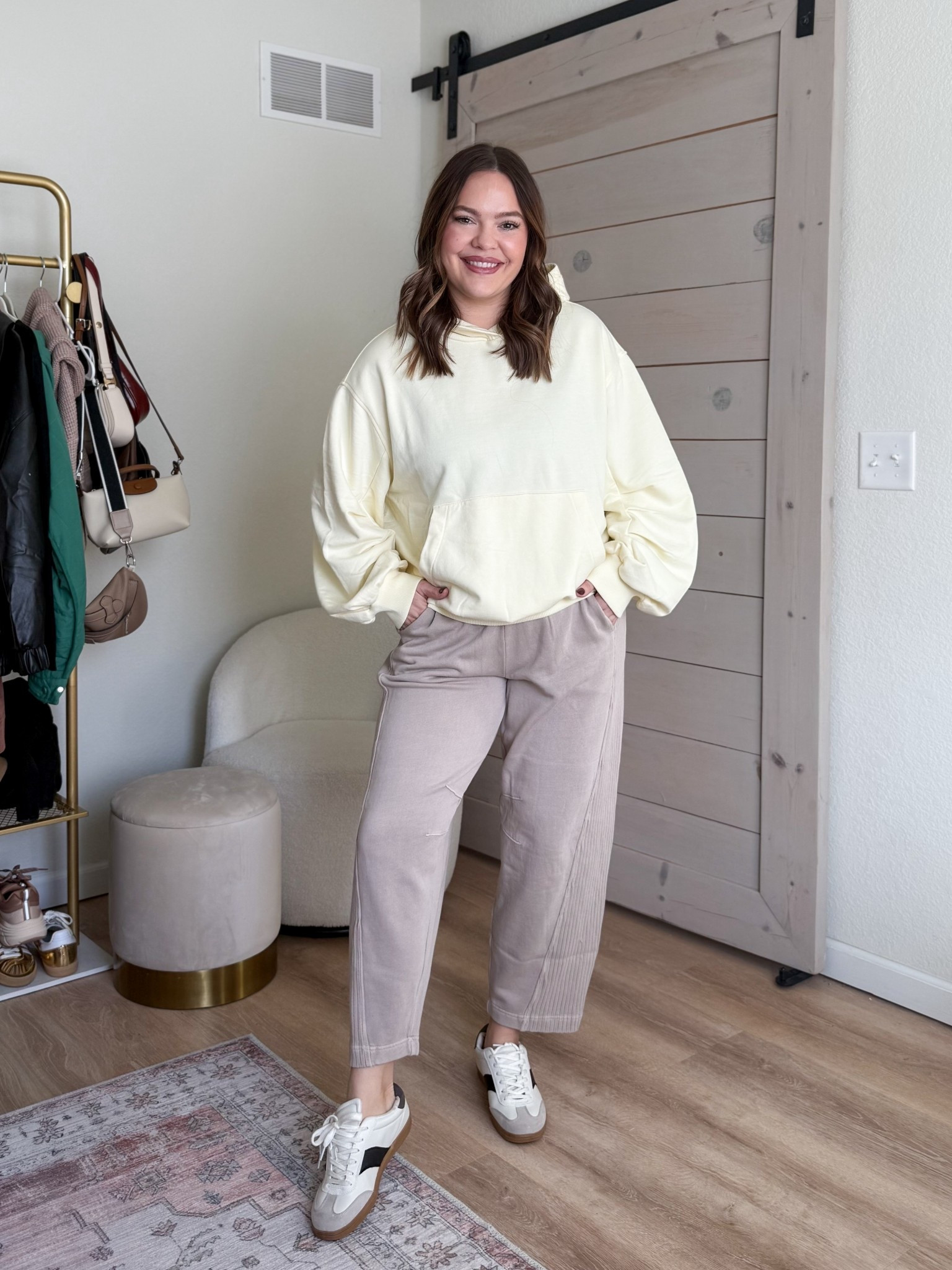 Aerie haul // jet setter hoodie in a butter yellow and barrel sweatpants both in true size medium 

#LTKmomlife #LTKootd #LTKMidsize