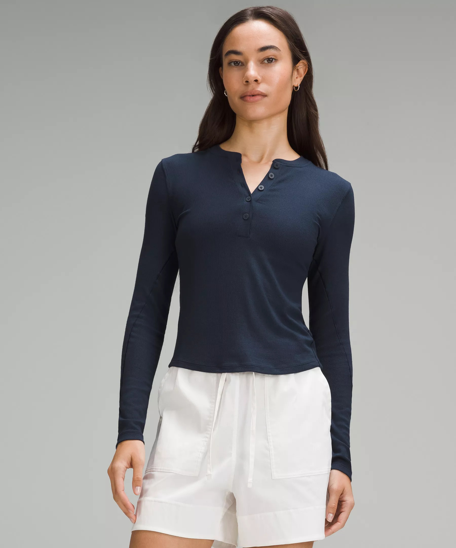 Hold Tight Long-Sleeve Henley | Women's Long Sleeve Shirts | lululemon | Lululemon (US)