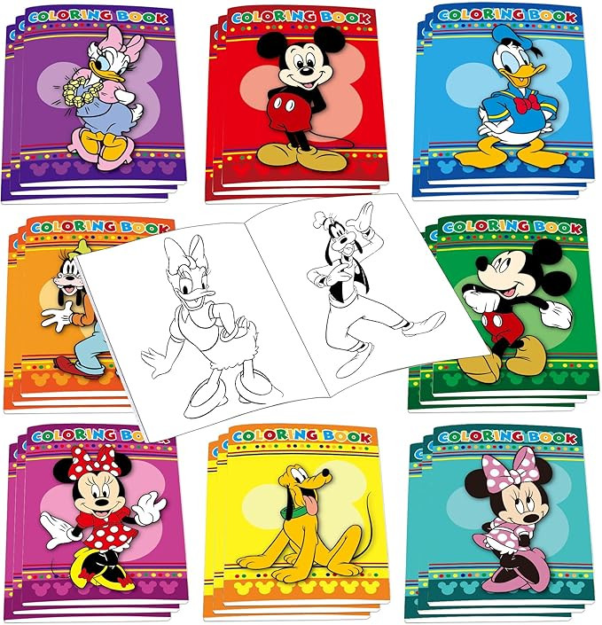 24PCS Mouse Party Coloring Books Mini DIY Drawing Book Set for Mouse Party Favors Birthday Gifts ... | Amazon (US)