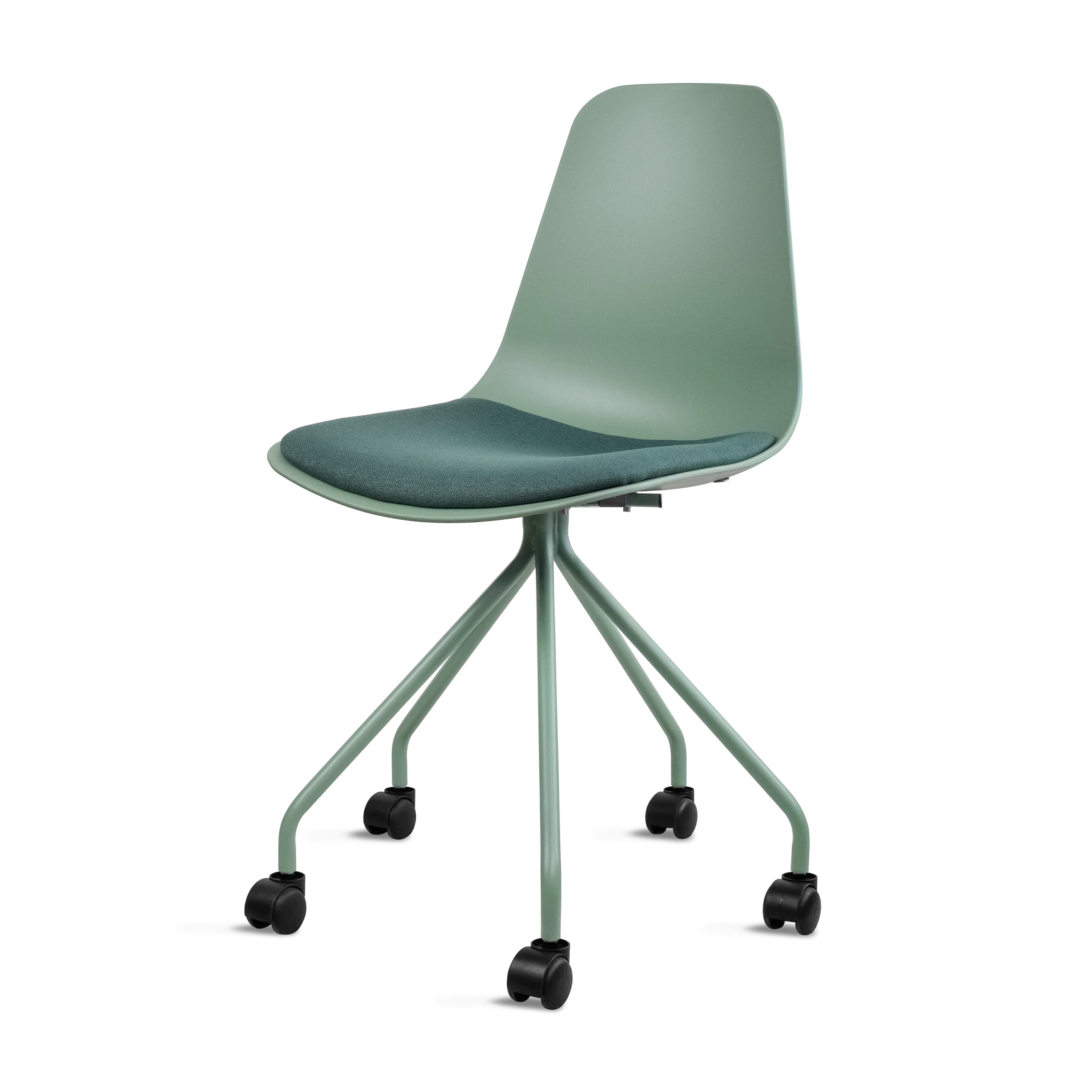 Office Task Chair with Fabric Cushion and Rolling Metal Base Harsimar Task Chair | Wayfair North America