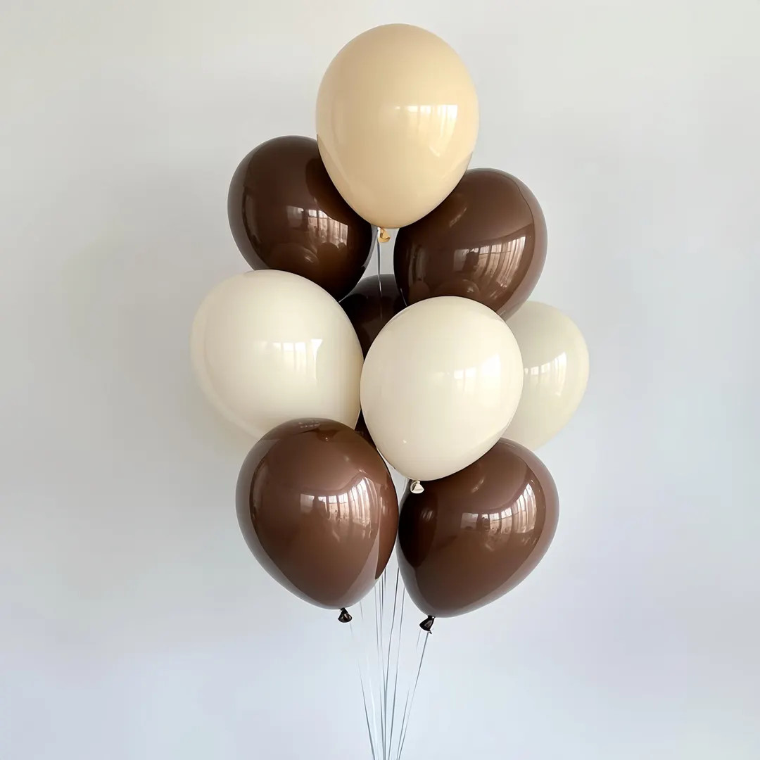 10pcs Coffee Coco Brown Balloons Bouquet Baby Shower Boys Celebration Decorations Birthday Party ... | Etsy (US)
