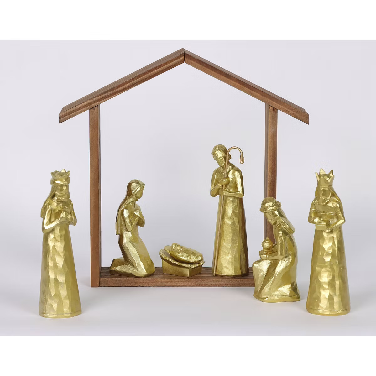 7pc Metallic Christmas Nativity Scene Figurine Set - Wondershop™ Gold | Target