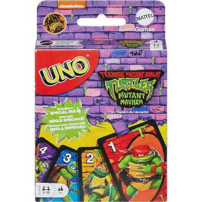 Mattel Games UNO Teenage Mutant Ninja Turtles Mutant Mayhem Card Game for Family Night | Target