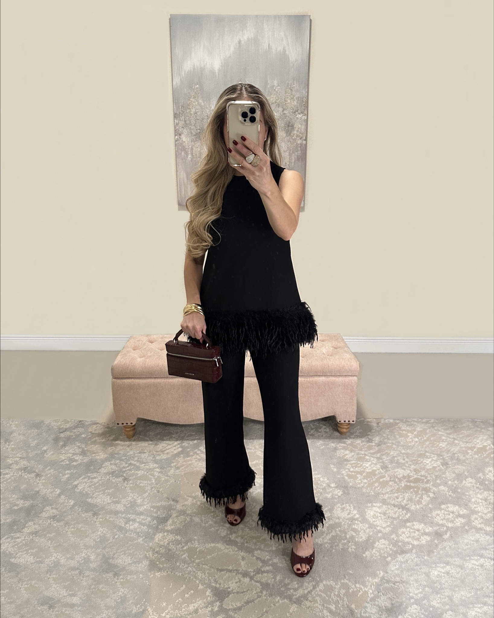 Holiday Outfit. Black outfit. Pant set 💫

#LTKCyberWeek 

#LTKHoliday #LTKOver40