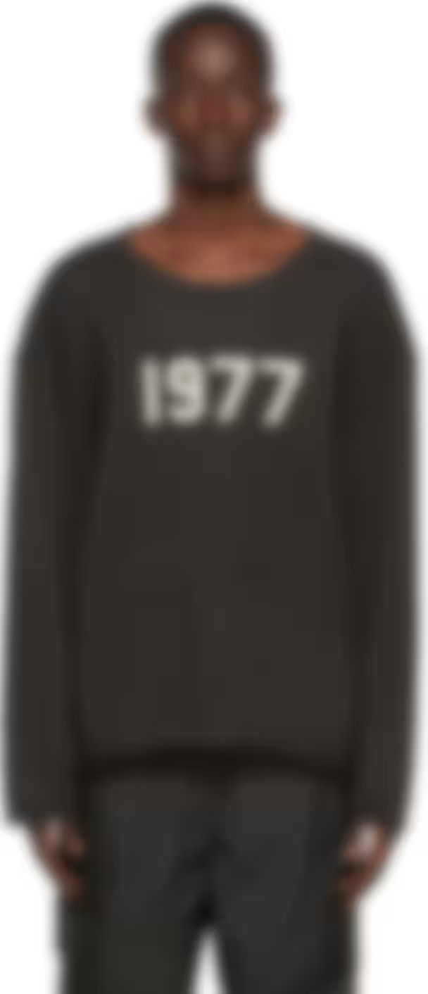 Black Raw Edge '1977' Sweater | SSENSE