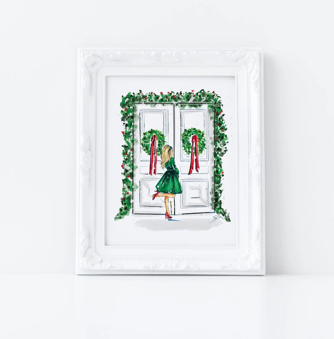 Art Print: the Winter Door available in Other Hair - Etsy | Etsy (US)