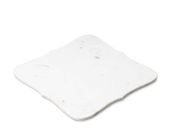 Scalloped White Marble Cheese Board | Williams-Sonoma