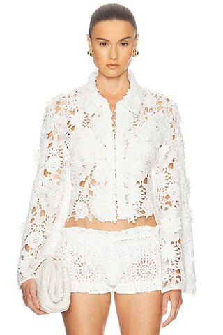 AKNVAS Audrey Jacket in White | FWRD | FWRD 